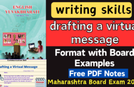 Drafting a Virtual Messages class 12 English Paper Solution