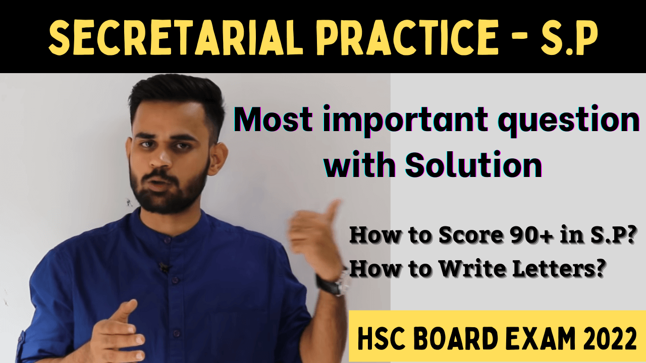 HSC question bank with solution class 12 Maharashtra Board: Secretarial Practice