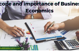 Scope and importance of Business Economics: Business Economics-I