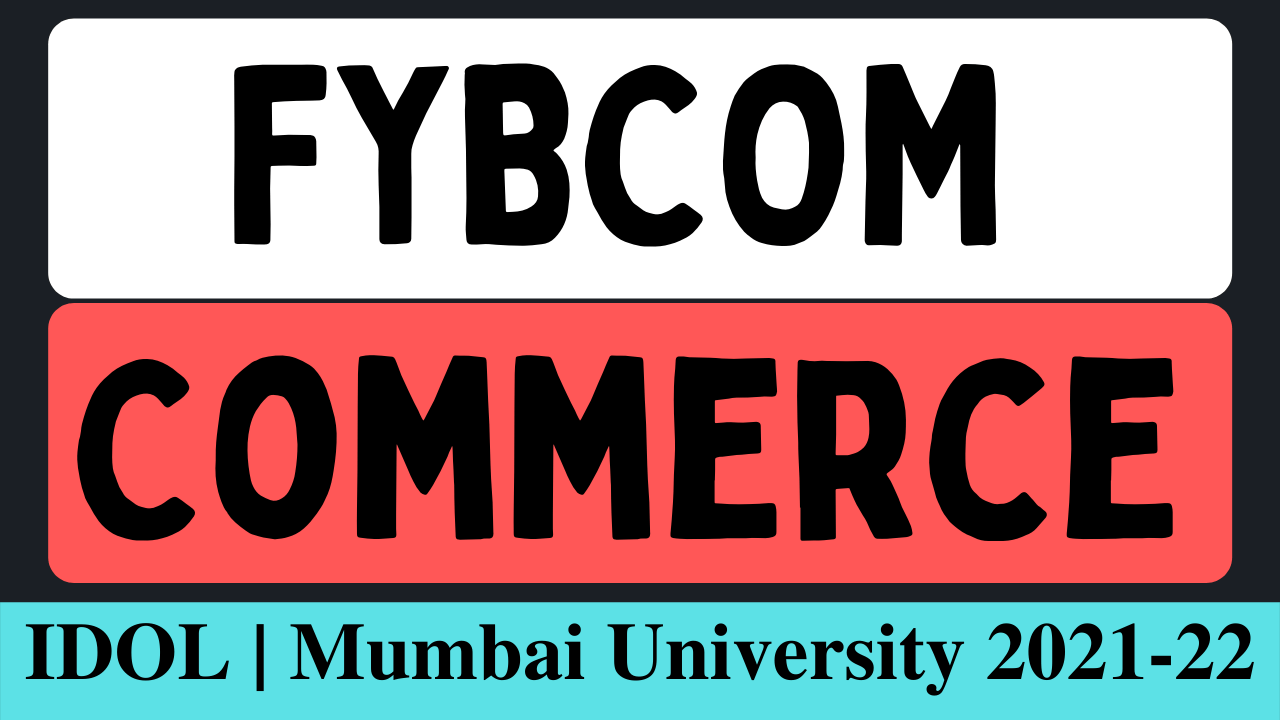 FYBCOM Commerce MCQ PDF with Answers | FYBCOM Sem 1 Mumbai University 2022