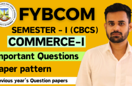 FYBCOM Commerce Semester 1 important Questions of IDOL Mumbai University 2024
