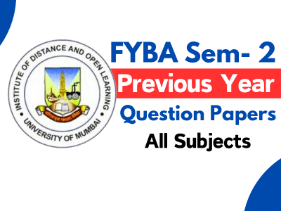 FYBA IDOL Semester 2 Previous Year Question Papers