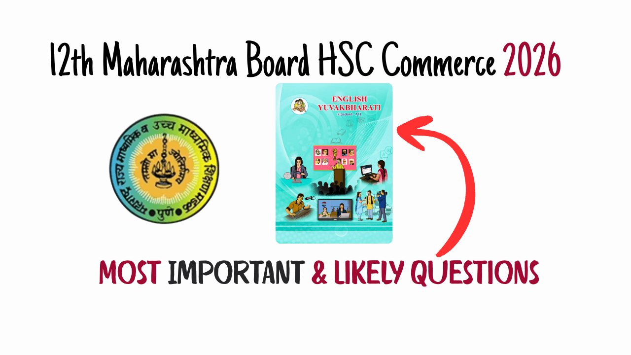 Class 12 English HSC Maharashtra Board 2026 Important Questions