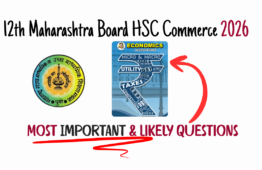 Class 12th Economics Important Questions 2026 HSC Maharashtra Board